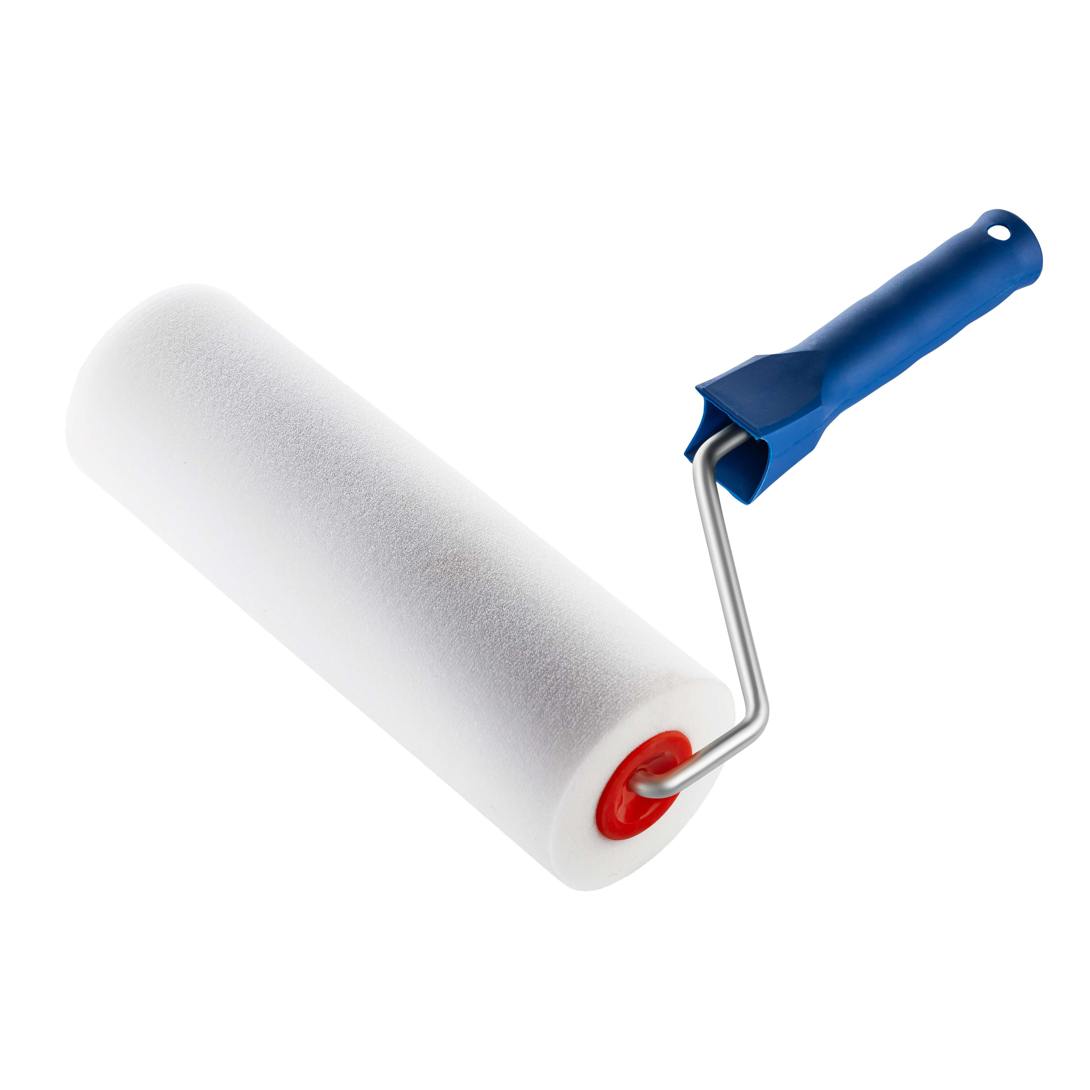 Валик "Поролоновий" 8X 80 X 250 мм з ручкою до валика 8 Х 250 мм, POLAX